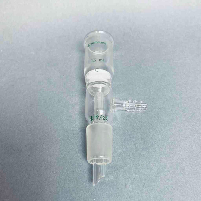 Chemglass Buchner Filter Funnel 15 ml 19/22 Lower Vaccum Assy Coarse Frit Funnels Chemglass
