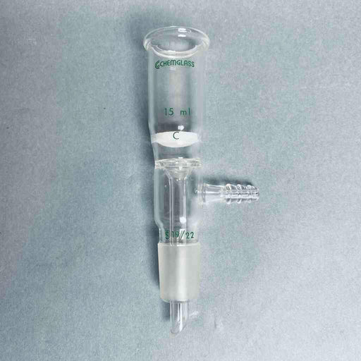 Chemglass Buchner Filter Funnel 15 ml 19/22 Lower Vaccum Assy Coarse Frit Funnels Chemglass