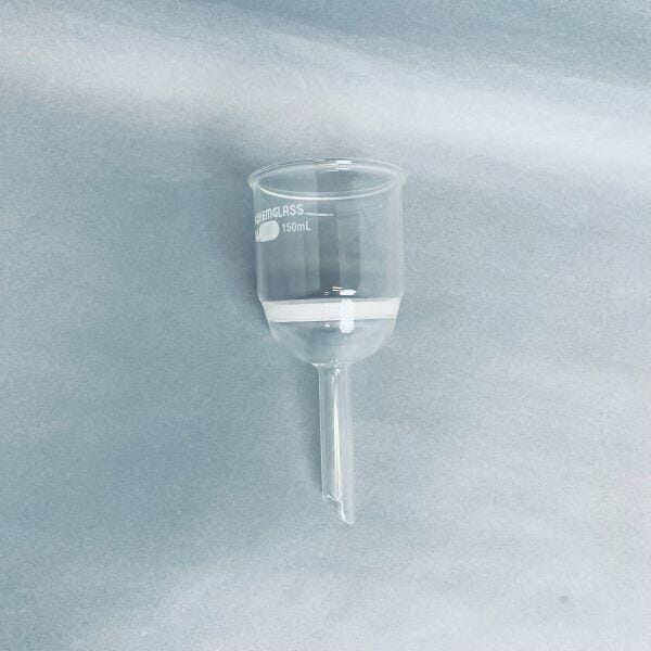 ChemGlass Buchner Filter Funnel 150 ml Medium Frit Filters Chemglass