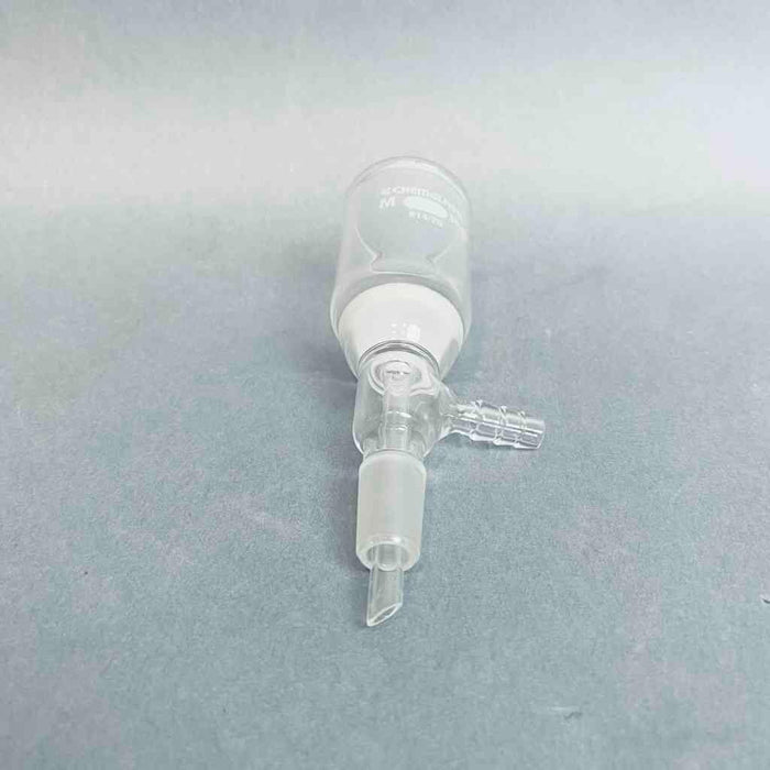 Chemglass Buchner Filter Funnel 30 ml Medium Frit 14/20 and Hose Barb Funnels Chemglass
