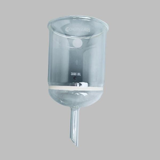 Chemglass Buchner Filter Funnel 3000 ml Coarse Fritted Disk Glassware Chemglass