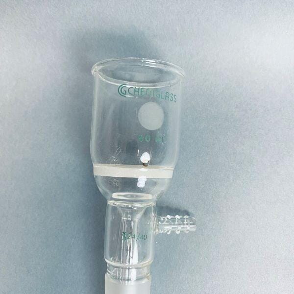 Chemglass Buchner Filter Funnel 60 ml 24/40 Lower Vacuum Assembly Coarse Frit Funnels Chemglass