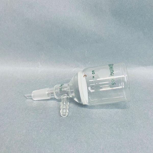 Chemglass Buchner Filter Funnel 60 ml Coarse Frit 14/20 Lower Vacuum Assembly Funnels Chemglass