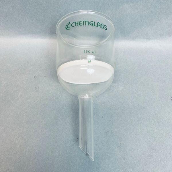 Chemglass Buchner Filter Funnel Medium Frit 350 ml Funnels Chemglass