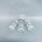 Chemglass CG-1524-A-02 Round Bottom Flask 3 Neck 25 ml 14/20 Standard Joints - Lot of 2 Flasks Jointed Glassware Chemglass