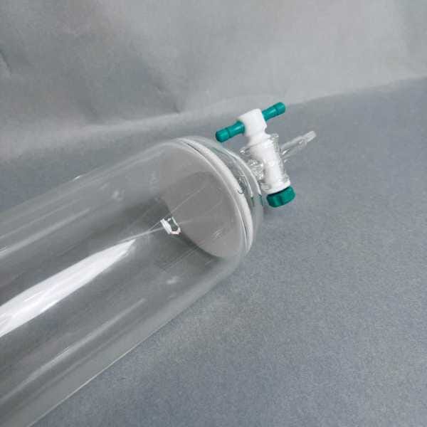 Chemglass Chromatography Column Taper Joint 2.5 x 10 inch with Frit Glassware Chemglass