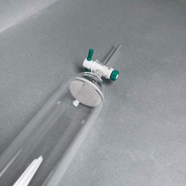 Chemglass Chromatography Column with 500ml Reservoir and Frit Filter 2 x 18 inch Glassware Chemglass