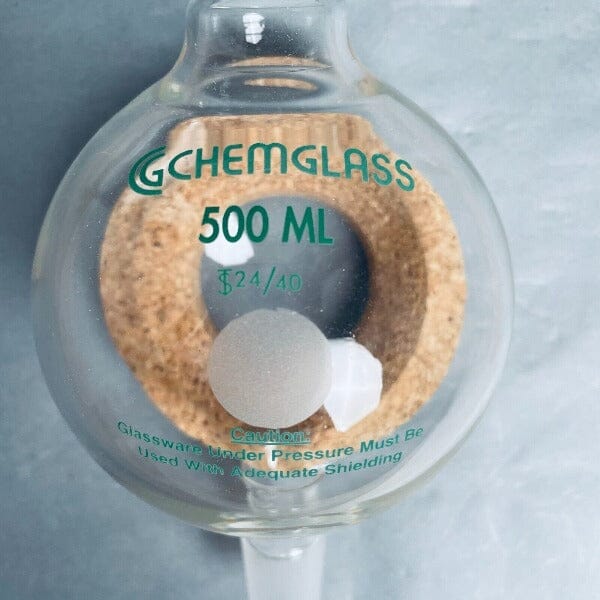 Chemglass Chromatography Reservoir 500 ml with 24/40 Joints Glassware Chemglass