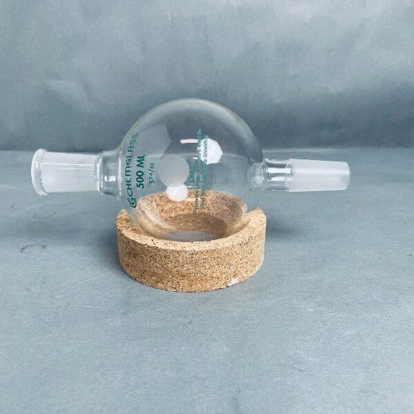Chemglass Chromatography Reservoir 500 ml with 24/40 Joints Glassware Chemglass