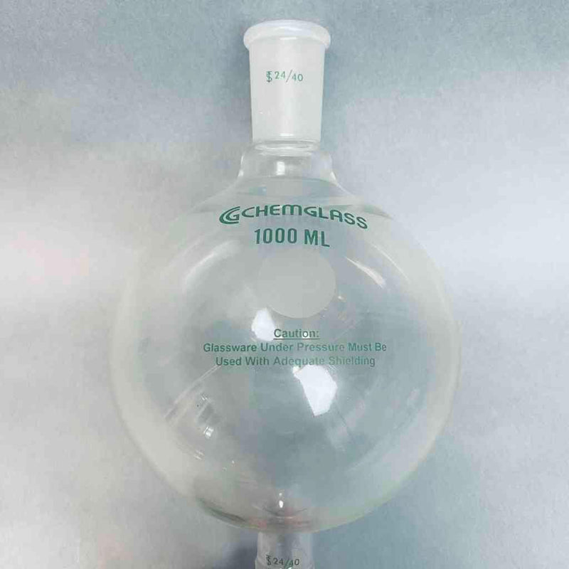 Chemglass Chromatography Reservoir Glass 1000 ml 24/40 Joints Jointed Glassware Chemglass