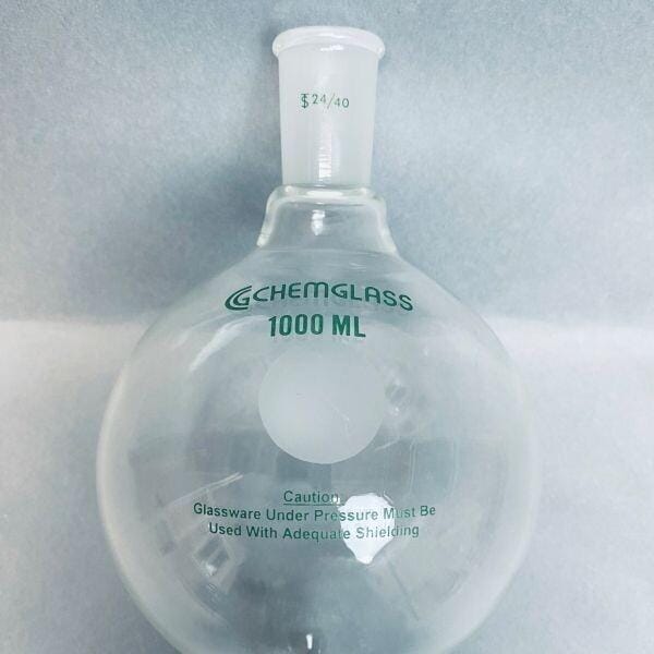 Chemglass Chromatography Reservoir Glass 1000 ml 24/40 Joints Jointed Glassware Chemglass