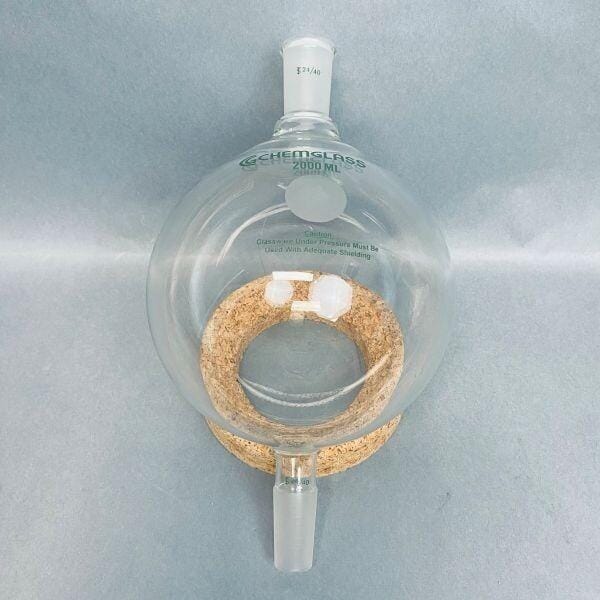 Chemglass Chromatography Reservoir Glass 2000 ml 24/40 Joints Jointed Glassware Chemglass