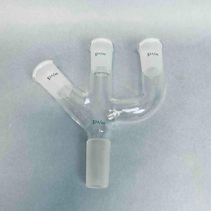 Chemglass Claisen Adapter Modified 24/40 Joints Jointed Glassware Chemglass