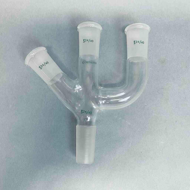 Chemglass Claisen Adapter Modified 24/40 Joints Jointed Glassware Chemglass