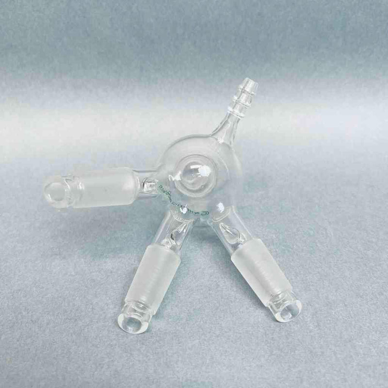 Chemglass Cow Type Distilling Receiver Adapter 14/20 Joints Jointed Glassware Chemglass