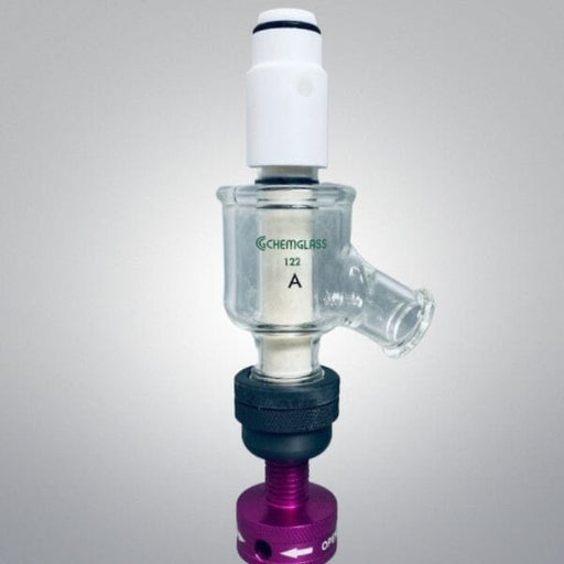 Chemglass Drain Valve Zero Dead Space with GL-40 Thread Glassware Chemglass