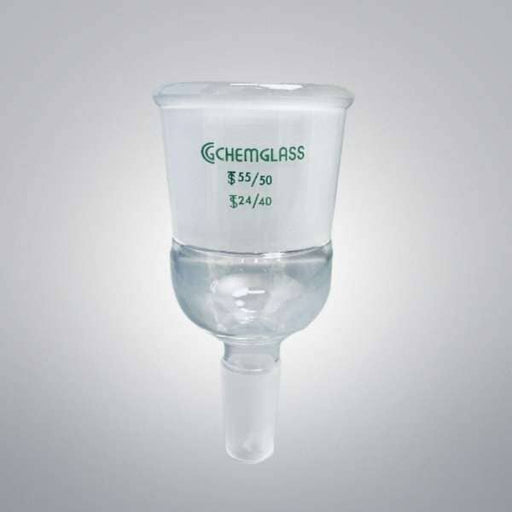 Chemglass Enlarging Adapter for 55/50 Top and 24/40 Lower Joints 2 Adapters Glassware Chemglass