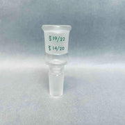 Chemglass Enlarging Connecting Adapter 19/22 Outer to 14/20 Lower Inner Jointed Glassware Chemglass