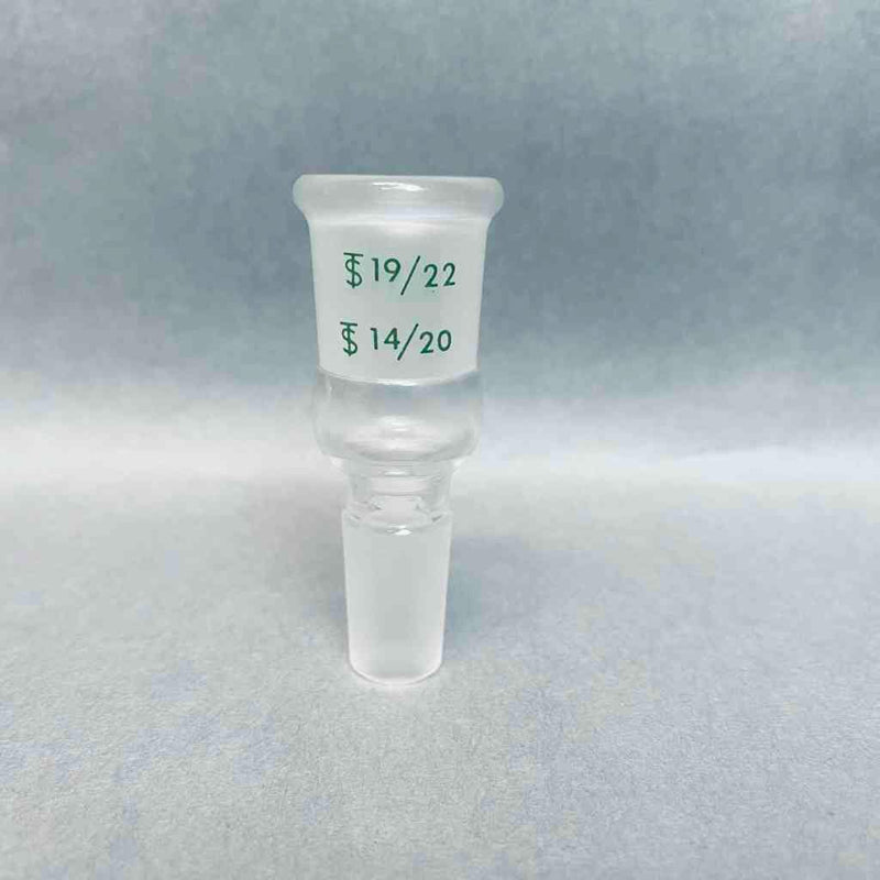 Chemglass Enlarging Connecting Adapter 19/22 Outer to 14/20 Lower Inner Jointed Glassware Chemglass