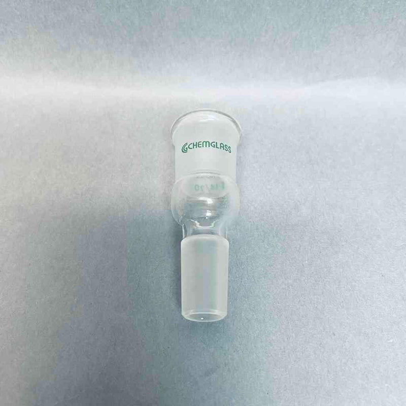 Chemglass Enlarging Connecting Adapter 19/22 Outer to 14/20 Lower Inner Jointed Glassware Chemglass