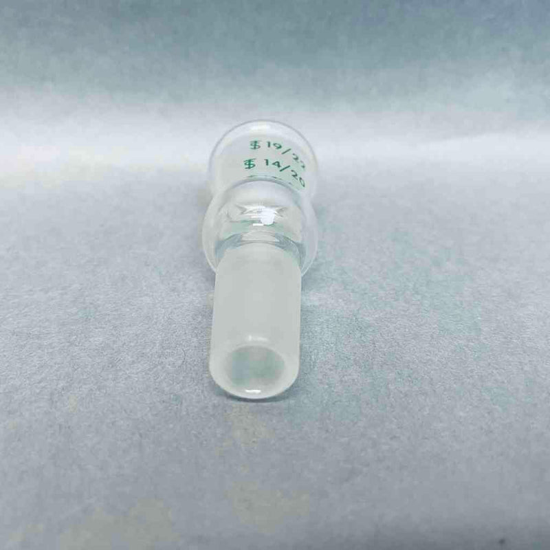 Chemglass Enlarging Connecting Adapter 19/22 Outer to 14/20 Lower Inner Jointed Glassware Chemglass