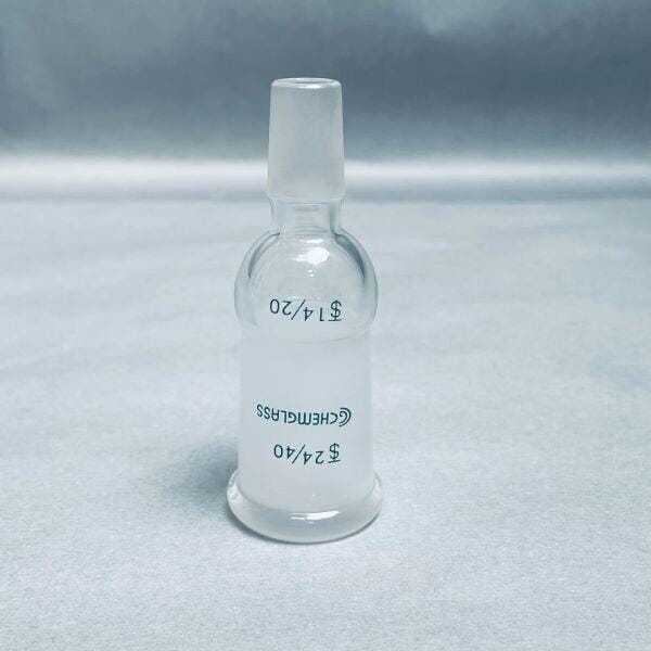 Chemglass Enlarging Connecting Adapter 24/40 to 14/20 Joints Total of 2 Other Chemglass