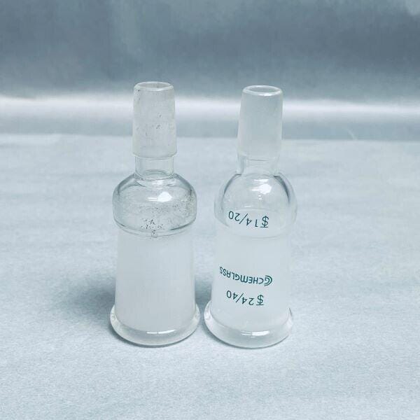 Chemglass Enlarging Connecting Adapter 24/40 to 14/20 Joints Total of 2 Other Chemglass