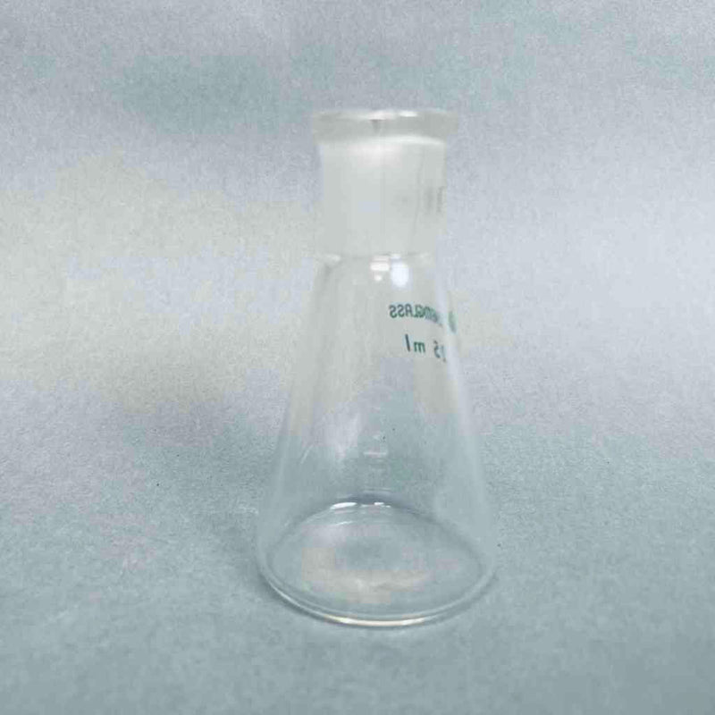 Chemglass Erlenmeyer Flask 14/20 STJ 25 ml Capacity Lot of 5 Flasks Lab Flasks Chemglass