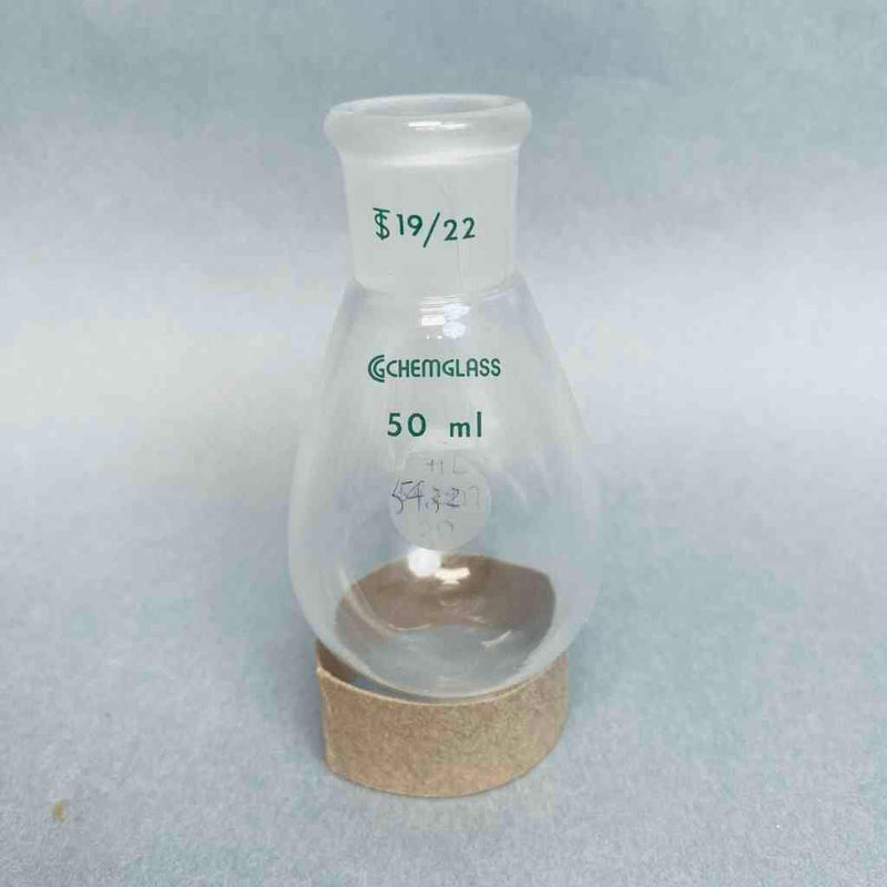 Chemglass Evaporating Flask 100 ml 19/22 Upper Joint Lab Flasks Chemglass