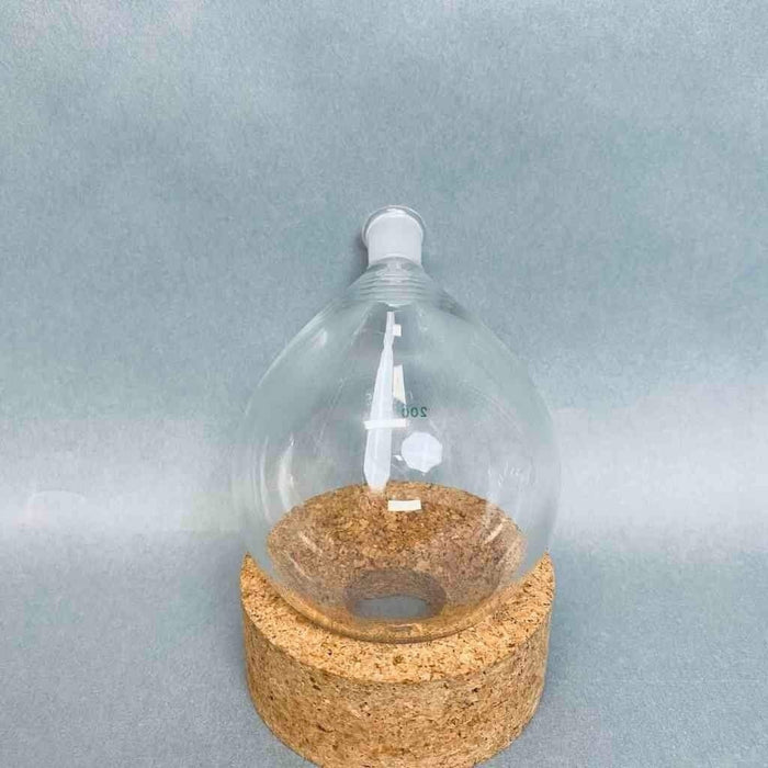 Chemglass Evaporating Flask 200 ml 14/20 Joint Lot of 3 Flasks Jointed Glassware Chemglass
