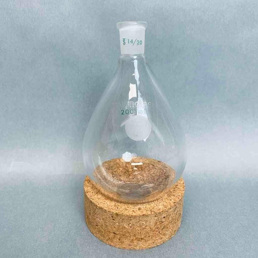 Chemglass Evaporating Flask 200 ml 14/20 Joint Lot of 3 Flasks Jointed Glassware Chemglass