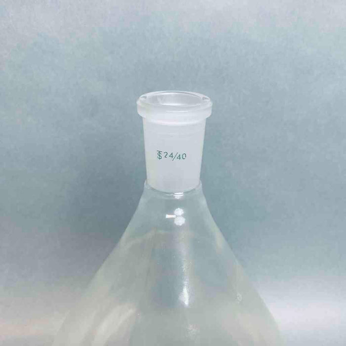 Chemglass Evaporating Flask 2000 ml Plastic Coated with 24/40 Joint Glassware Chemglass