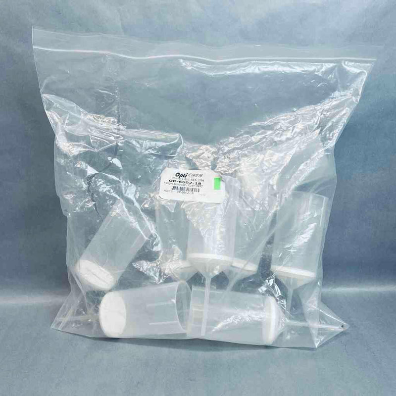 Chemglass Filter Funnel 500 ml OptiChem PE Frit Total of 8 Filters Funnels Chemglass