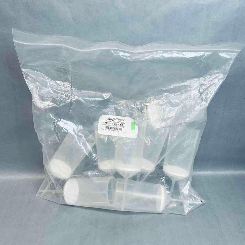 Chemglass Filter Funnel 500 ml OptiChem PE Frit Total of 8 Filters Funnels Chemglass