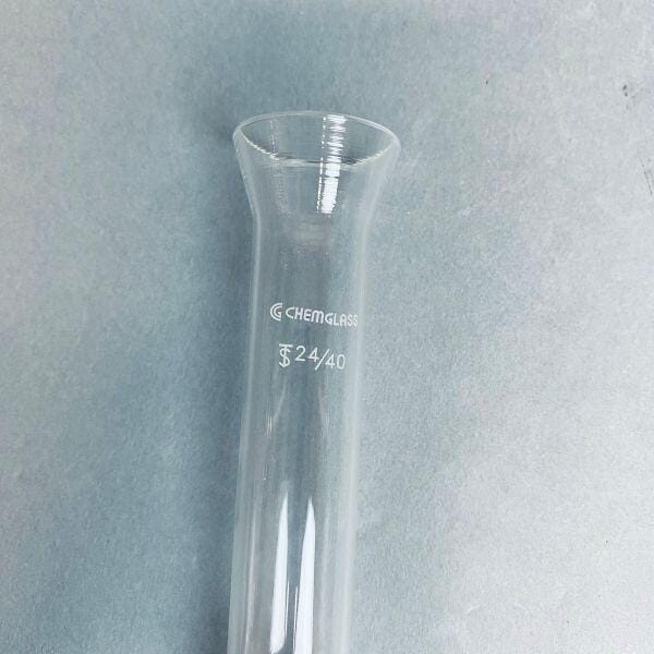 Chemglass Flared Vacuum Filtration Adapter 31 mm ID Flange 24/40 Lower Assembly Glassware Chemglass