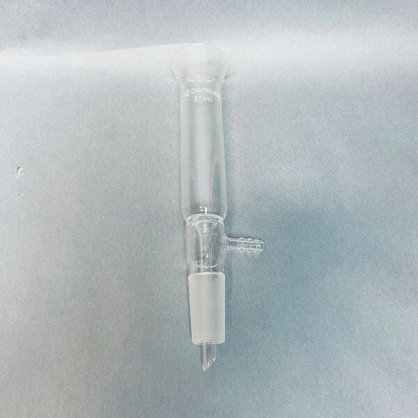 Chemglass Flared Vacuum Filtration Adapter 38 mm ID Flange 24/40 Lower Assembly Jointed Glassware Chemglass