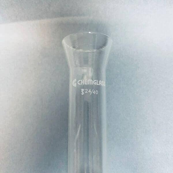 Chemglass Flared Vacuum Filtration Adapter 38 mm ID Flange 24/40 Lower Assembly Jointed Glassware Chemglass
