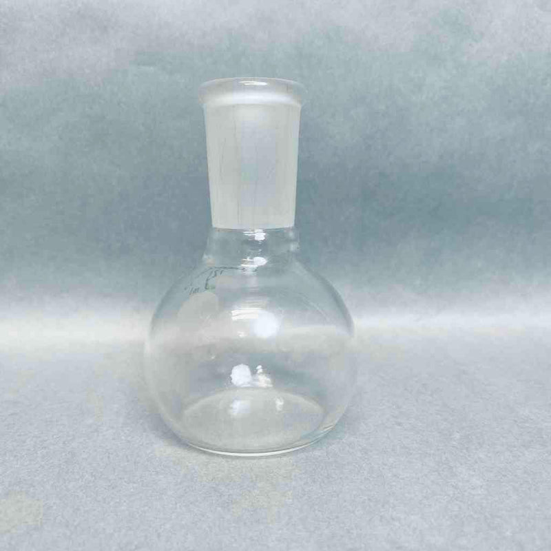 Chemglass Flat Bottom Flask 125 ml 24/40 Single Neck Lot of 3 Flasks Jointed Glassware Chemglass