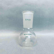 Chemglass Flat Bottom Flask 50 ml 24/40 Single Neck Lot of 3 Flasks Jointed Glassware Chemglass