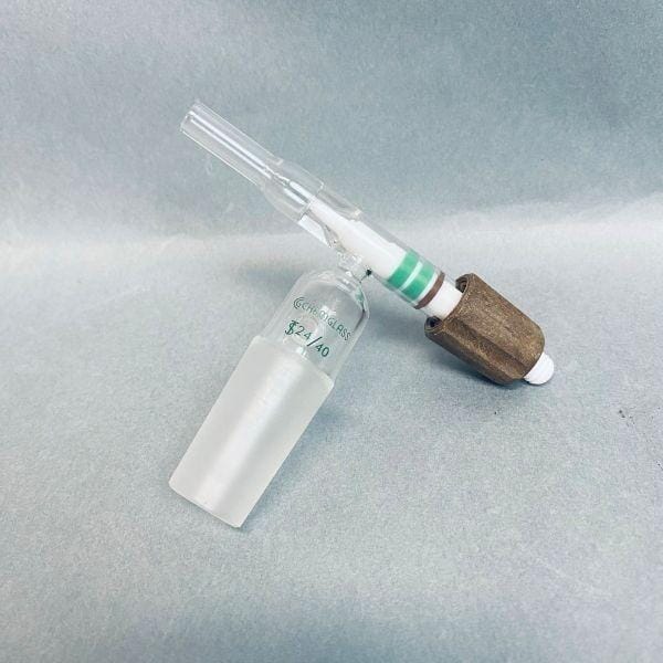 Chemglass Flow Control Adapter 24/40 Standard Taper Joint Jointed Glassware Chemglass