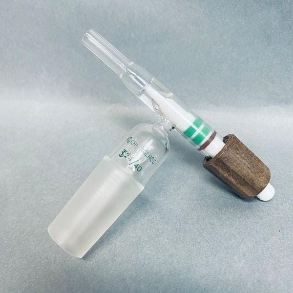 Chemglass Flow Control Adapter 24/40 Standard Taper Joint Jointed Glassware Chemglass
