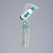 Chemglass Flow Control Adapter 90 Degrees 24/40 Lower PTFE Stopcock Jointed Glassware Chemglass