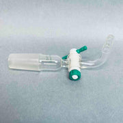 Chemglass Flow Control Adapter 90 Degrees 24/40 Lower PTFE Stopcock Jointed Glassware Chemglass