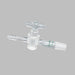 Chemglass Flow Control Adapter Straight 2 mm Glass Stopcock 14/20 Inner Joint Glassware Chemglass