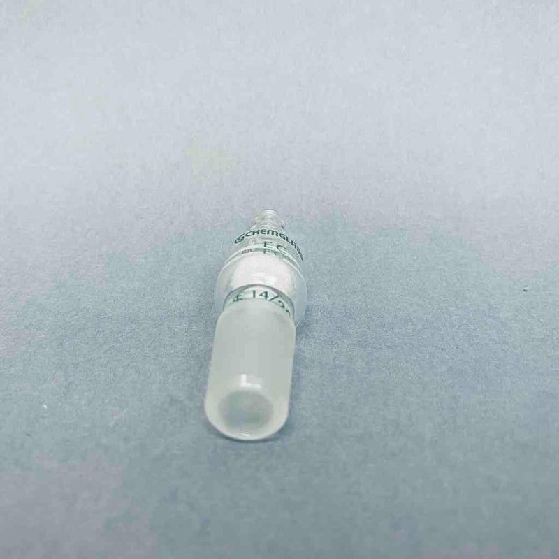 Chemglass Fritted Disc Inlet Adapter 14/20 Joint 65 mm Height Lot of 2 Adapters Glassware Chemglass
