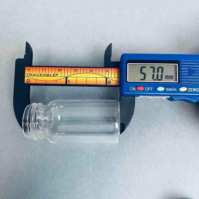 Chemglass Glass Sample Vial 20 ml Screw Cap Case of 72 Vials Vials Chemglass