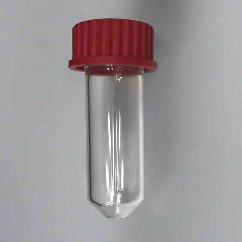 Chemglass Glass Vial 50 ml GL-32 Open Cap with Septa 4 Vials Vials Chemglass