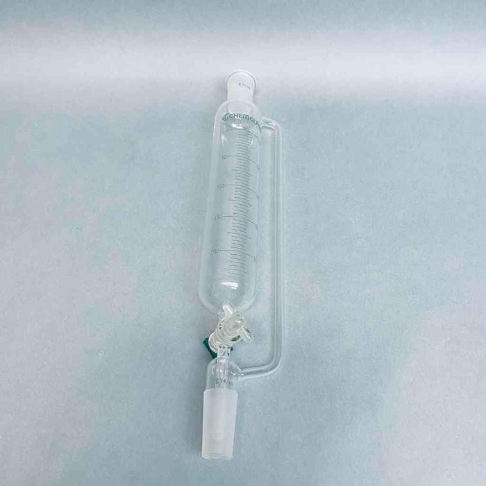 Chemglass Graduated Addition Funnel 250ml Glass Stopcock Jointed Glassware Chemglass