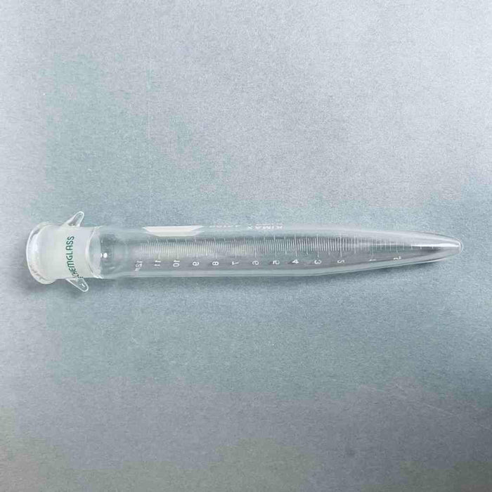 Chemglass Graduated Distilling Receiver Tube 12ml 14/20 Joint with Hooks 2 Tubes Jointed Glassware Chemglass