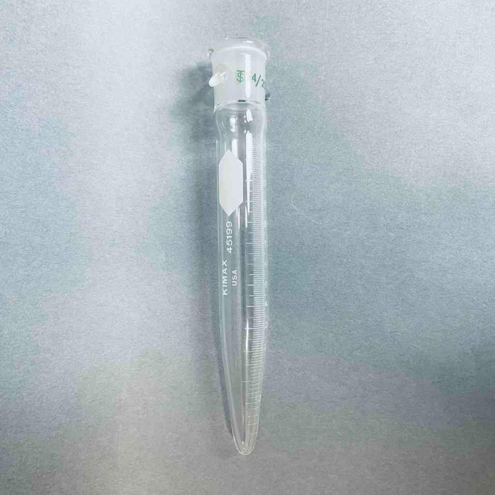 Chemglass Graduated Distilling Receiver Tube 12ml 14/20 Joint with Hooks 2 Tubes Jointed Glassware Chemglass